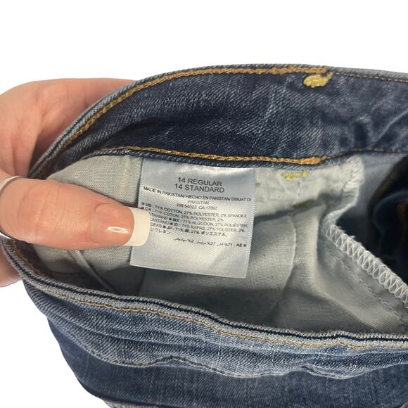 Old Navy Women's Size 14 Rockstar Mid Rise Medium Wash Skinny Jeans - Picture 7 of 10